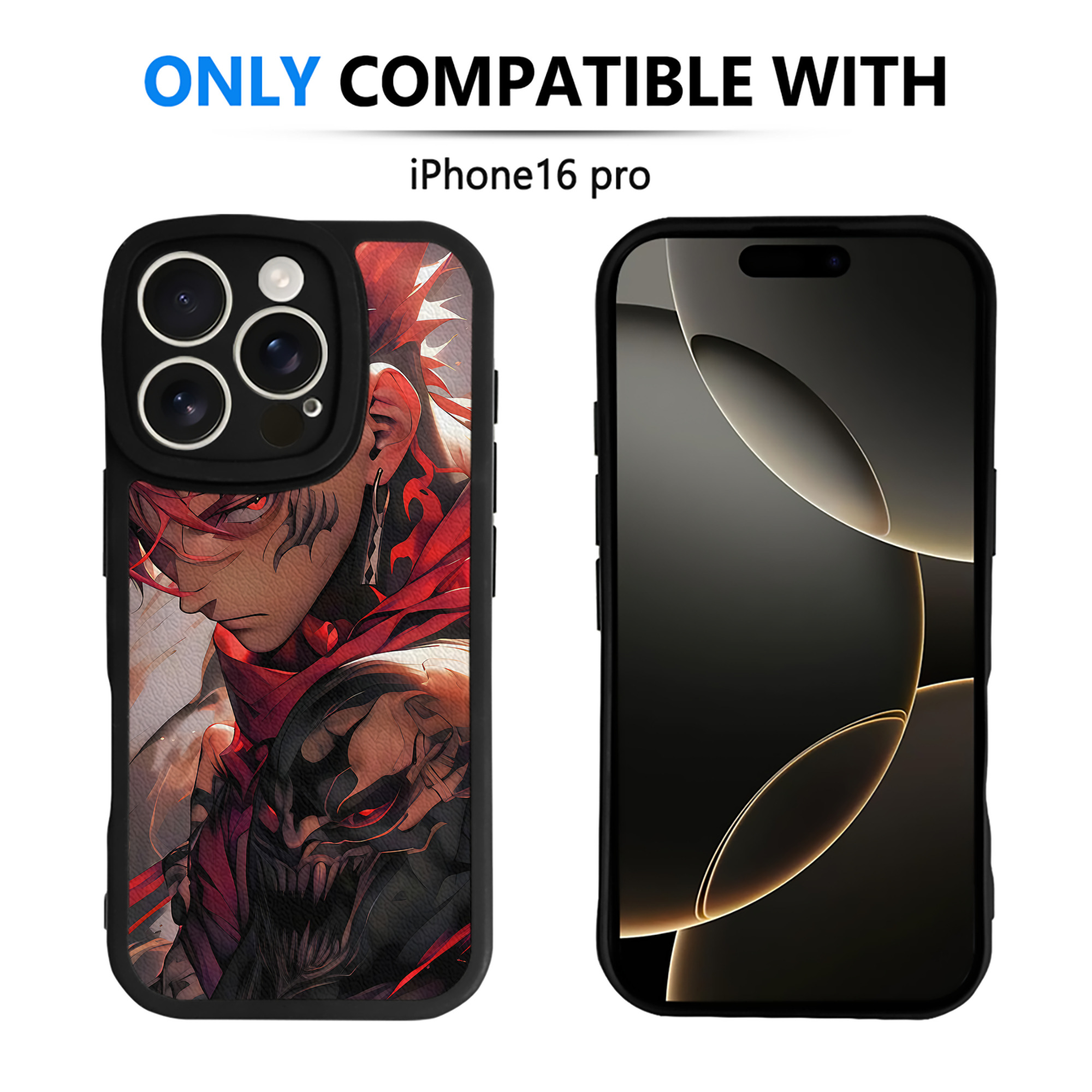 （画像用） 呪術廻戦 Jujutsu Kaisen 【iPhone 16シリーズ対応】シリコンスマホケース（レザー調） 材質：シリコン